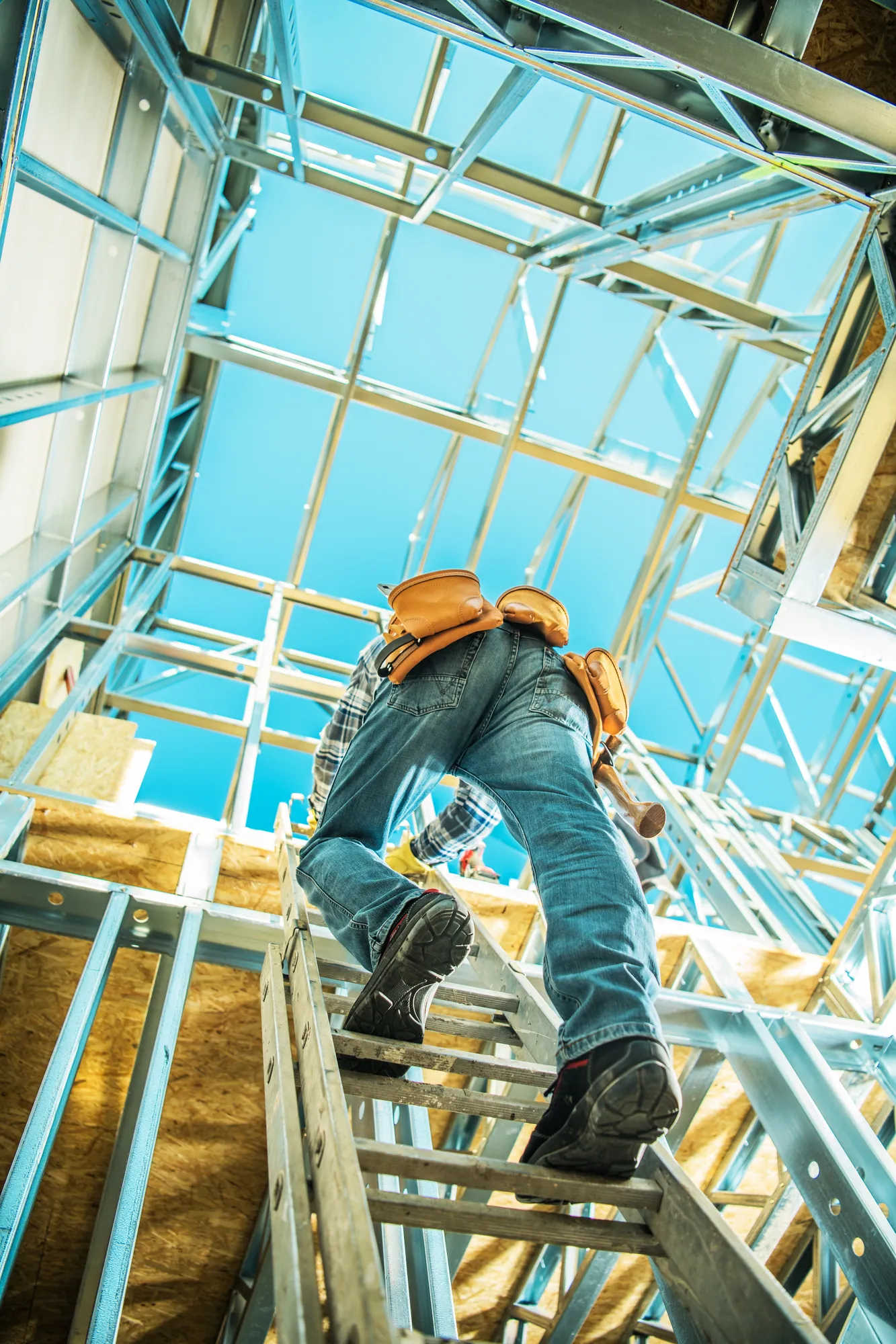 Construction worker on a job site